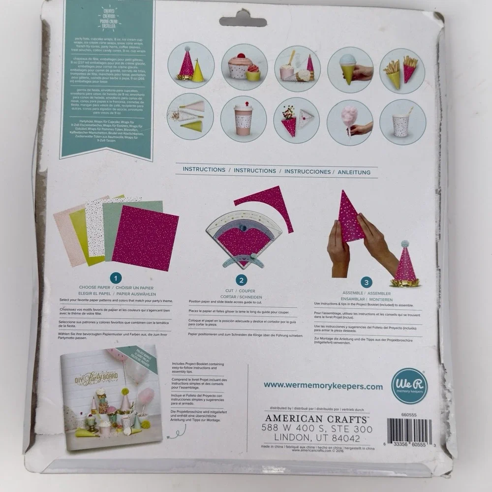 We R Memory Keepers DIY Party Punch Board 660555 Paper Crafts New